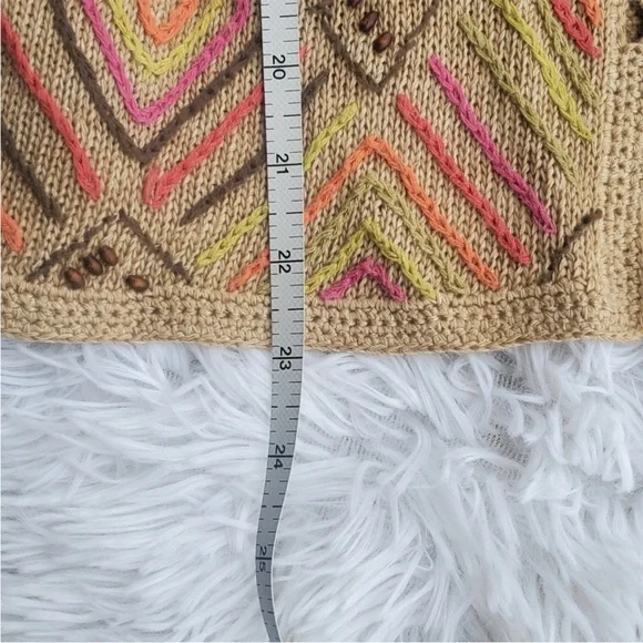 Crocheted Knit Bead Sigrid olsen Sport Cardigan - Picture 13 of 14